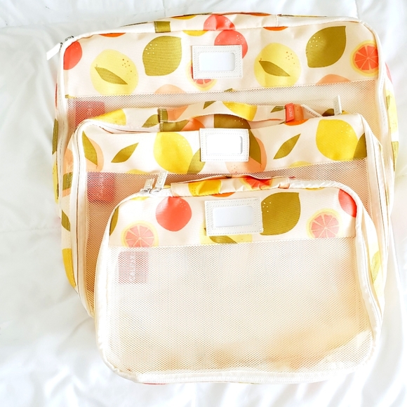 Calpak Tutti Frutti Packing Cubes Nwot 